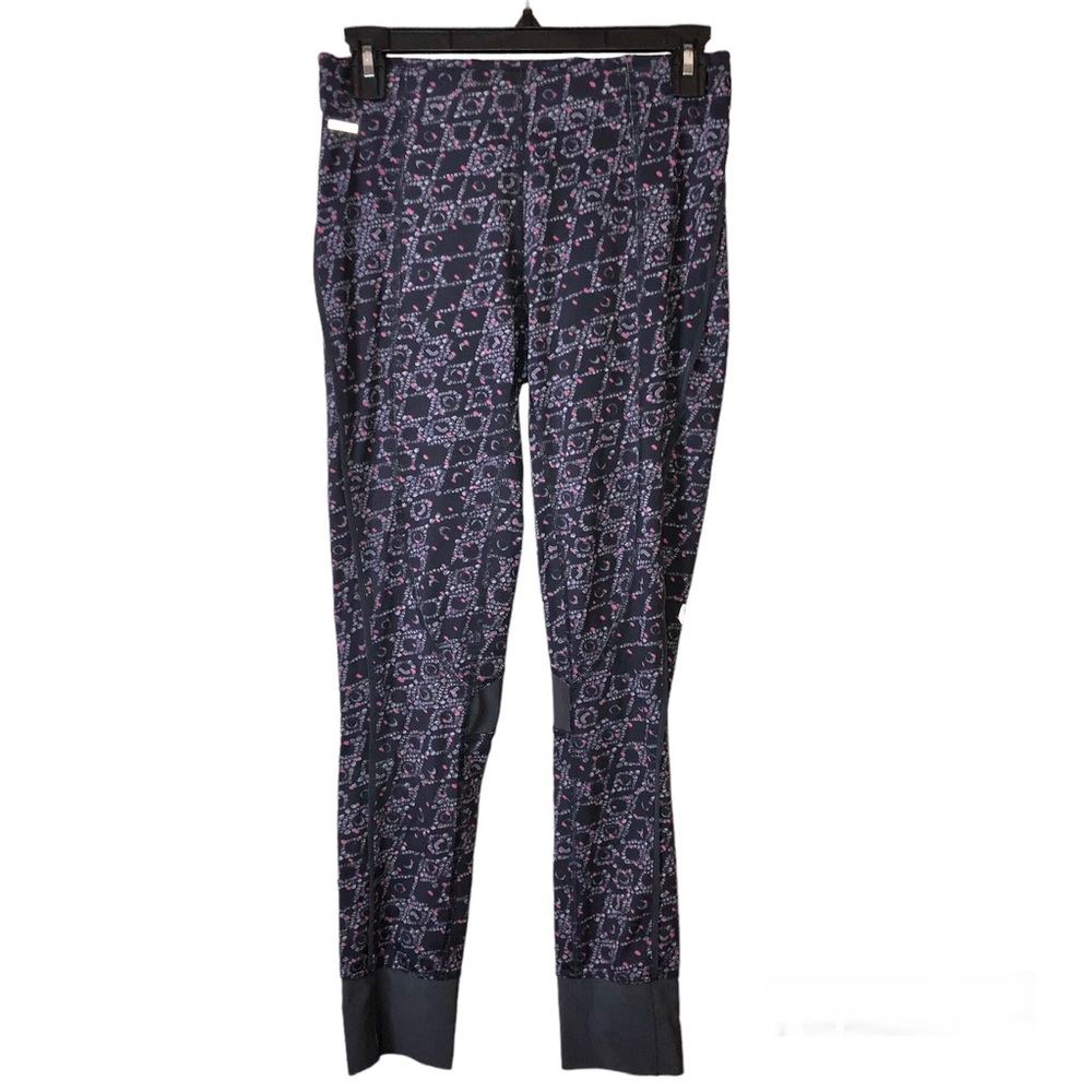 Lole Geometric Pocket Mesh Leggings Black Pink Size XS